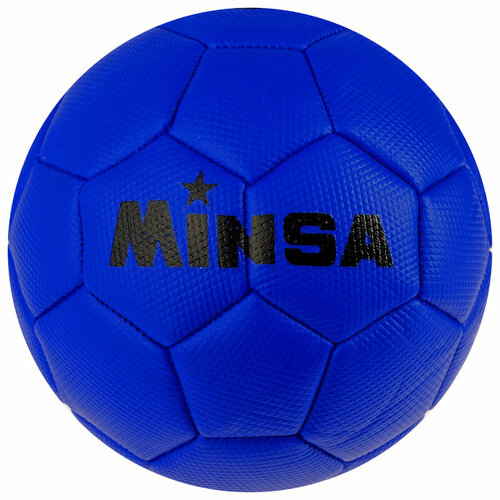 фото Футбольные мячи minsa мяч футбольный minsa, размер 2, 32 панели, 3 слойный, цвет синий, 150 г