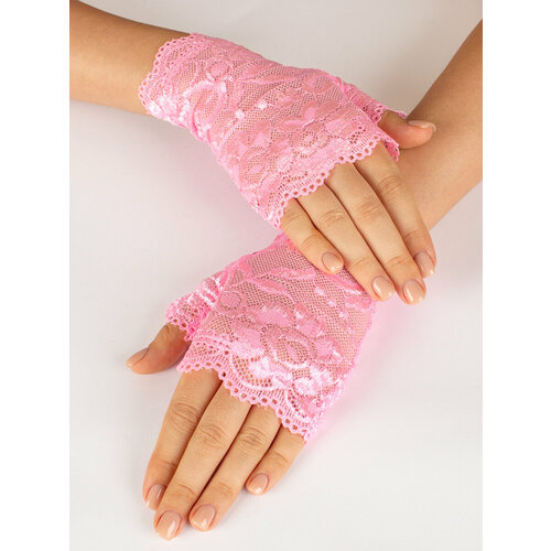 фото Перчатки kamukamu летние, размер 7, розовый
