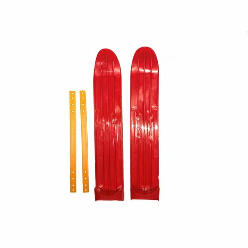 фото Мини-лыжи большие с ремнями р-1 (красный) тянитолкай