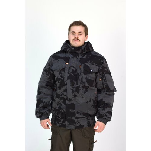 фото Зимняя мужская куртка idcompany "егерь" для охоты, рыбалки и активного отдыха серый лес 54 размер