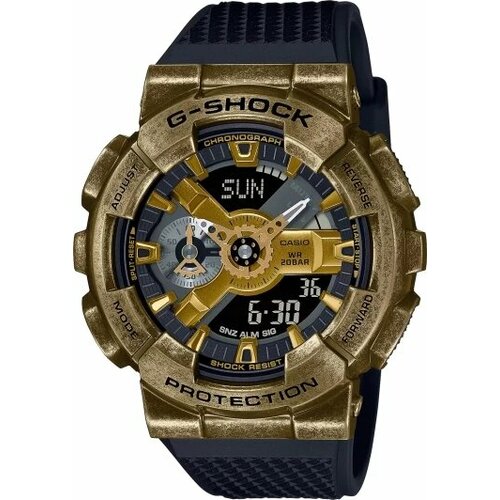 фото Наручные часы casio g-shock casio gm-110vg-1a9, черный, золотой