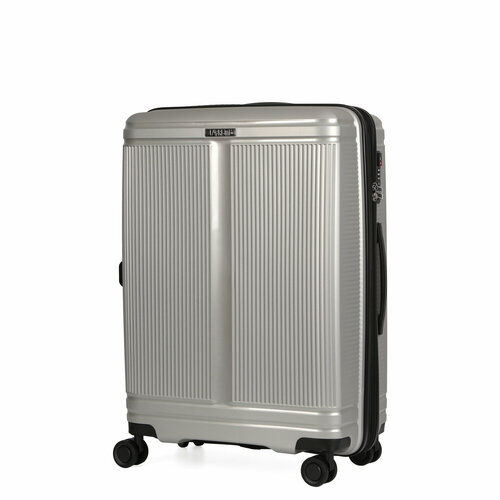 фото Умный чемодан fabretti en9530-24-11, 82 л, размер m, серебряный