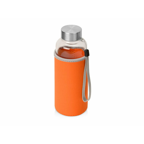 фото Бутылка для воды "pure" c чехлом, 420 мл, цвет оранжевый oasis