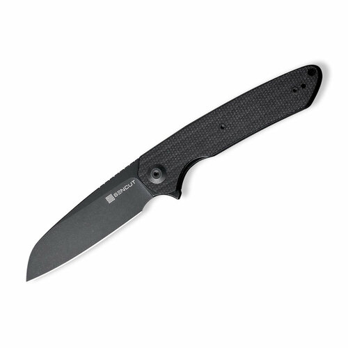 фото Складной нож sencut kyril 9cr18mov steel black stonewashed handle black micarta