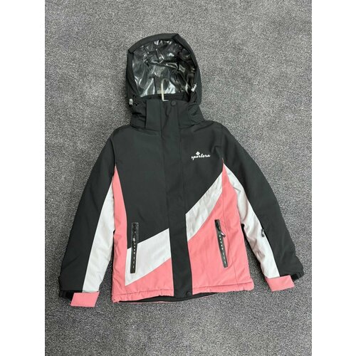 фото Куртка, размер 146, розовый, черный ds fashion
