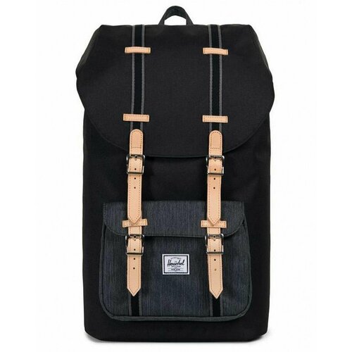 фото Рюкзак herschel little america 10014 (black denim 25l)