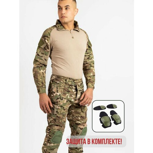 фото Тактическая камуфляжная рубашка с защитой g3 multicam yuda