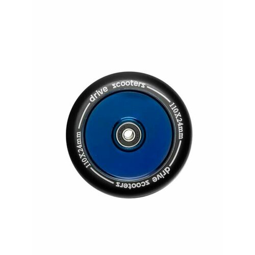 фото Колесо drive scooters soul 110mm black/blue chrome