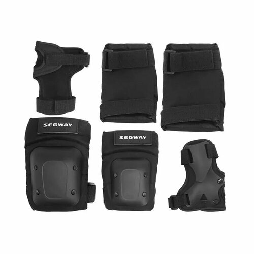 фото Комплект защиты ninebot protective gear set black, размер m (наколенники, налокотники, перчатки)