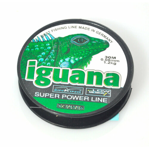 фото Леска для рыбалки монофильная iguana, диаметр 0,08 мм, длина 30 метров balsax