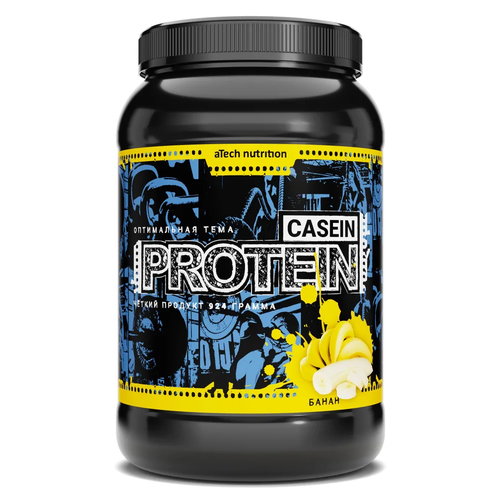 фото Протеин atech nutrition casein protein 100%, 924 гр., банан