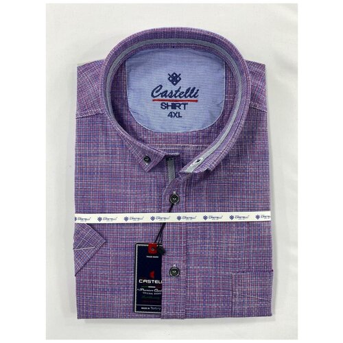 фото Рубашка castelli, размер 3xl(64), фиолетовый