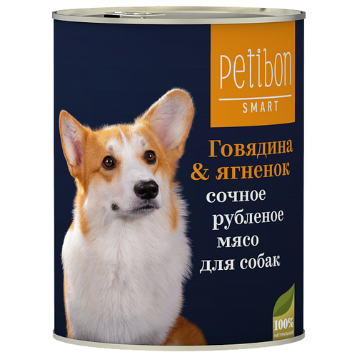 фото Корм для собак petibon (0.41 кг) 1 шт. smart говядина & ягнёнок