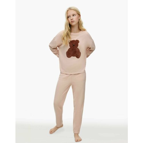 фото Брюки gloria jeans, размер 12-14л/158-164, розовый