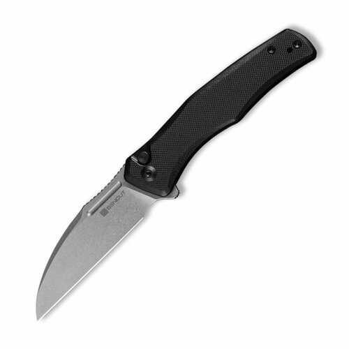 фото Складной нож sencut watauga d2 steel stonewashed handle g10 black