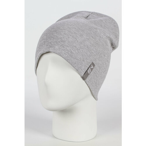 фото Шапка deluxe, размер 55-59, серый