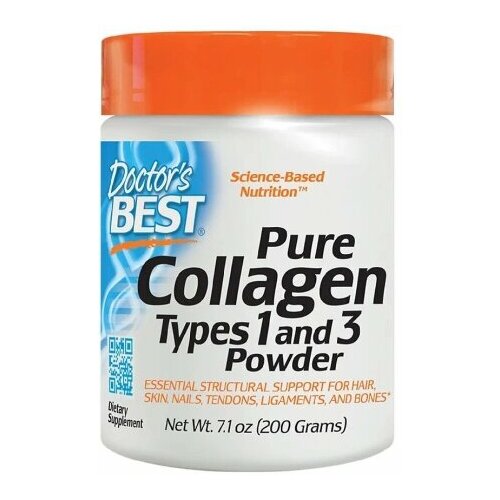 фото Doctor's best collagen types 1 & 3 powder (коллаген тип 1 и 3 порошок) 200 гр