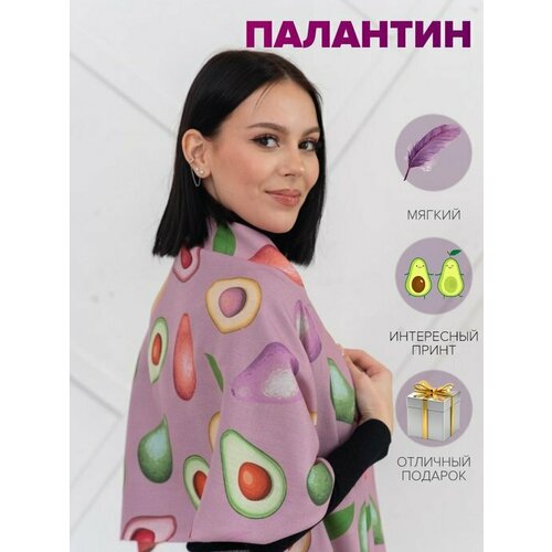 фото Шарф зая,190х70 см, one size, розовый
