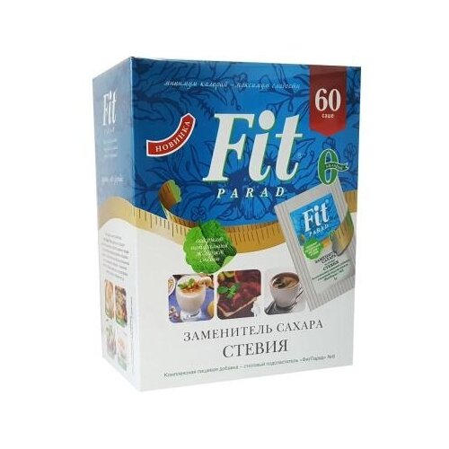 фото Fit parad сахарозаменитель №8 стевия, саше порошок 60 г 1 шт.