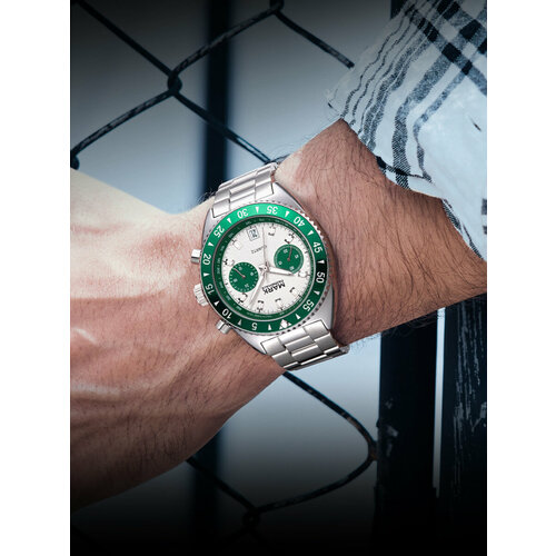 фото Наручные часы fairwhale fw5910green, зеленый, серебряный