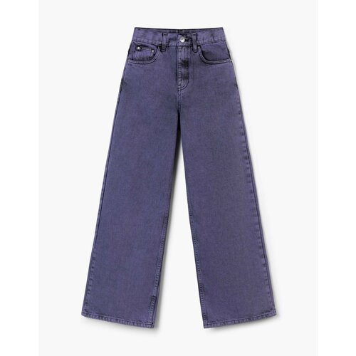 фото Джинсы gloria jeans, размер 7-8л/128, черный, фиолетовый