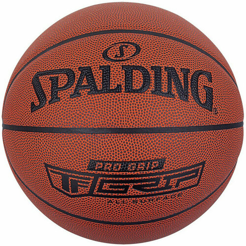 фото Мяч баскетбольный spalding pro grip, р.7, коричневый