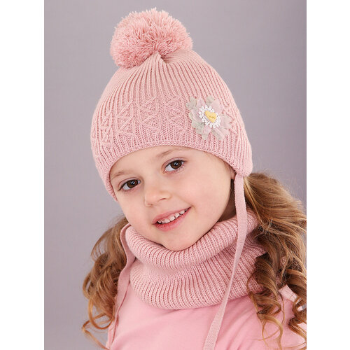 фото Шапка бини поляярик, размер 46-48, экрю