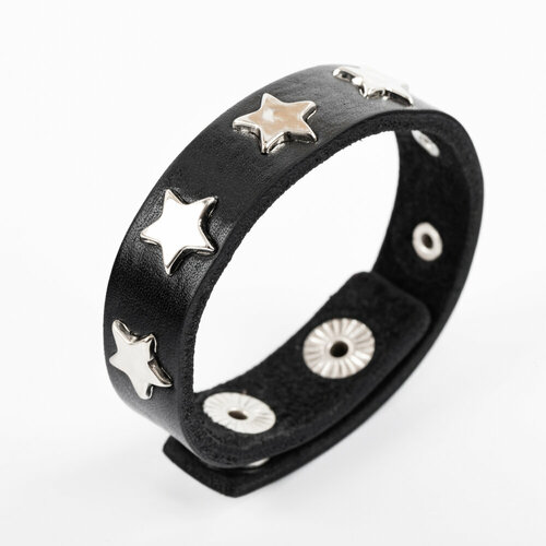 фото Слейв-браслет tisha adams браслет со звездами, металл, размер 22.5 см, черный