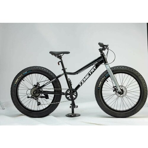 фото Велосипед фэтбайк fatbike time try tt217/7s 24" алюминиевая рама 13.5", черный