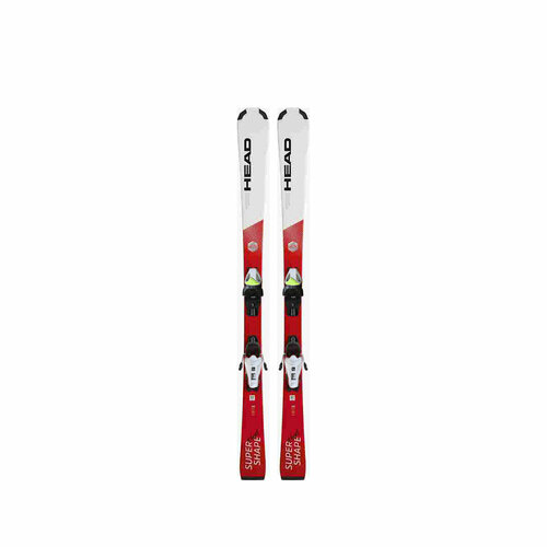 фото Горные лыжи head supershape jrs feuz white/red + jrs 7.5 gw