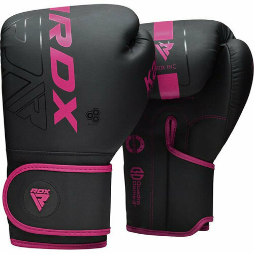 фото Боксерские перчатки rdx f6 6oz, розовый