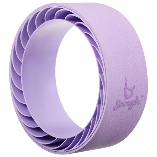 фото Колесо для йоги лотос, цвет фиолетовый sangh