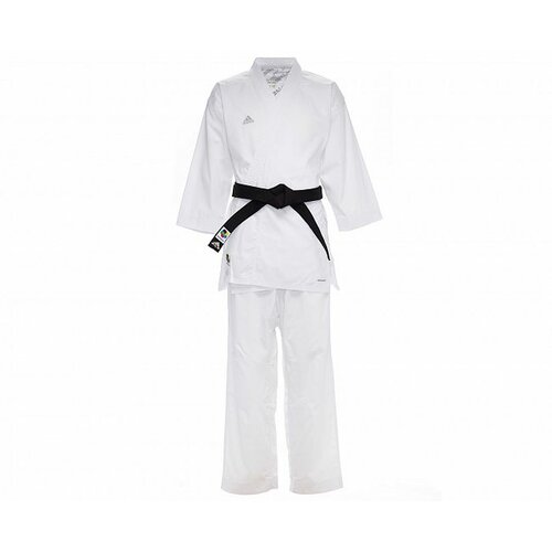 фото Кимоно для карате adidas kumite fighter wkf без пояса, сертификат wkf, размер 170, белый