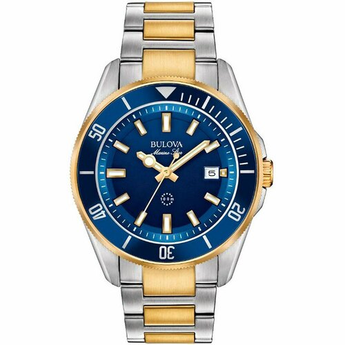 фото Наручные часы bulova, золотой, синий