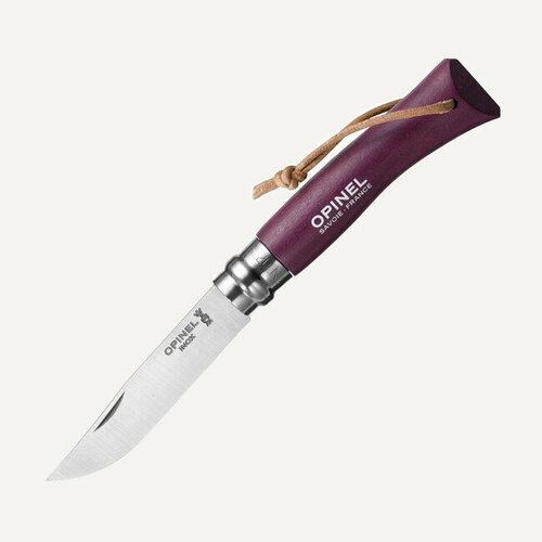 фото Opinel нож складной opinel trekking №7 vri inox 8см голубой граб / нерж. сталь