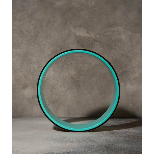 фото Йога-колесо «лотос», размеры 33 × 13 см, цвет мятный без бренда