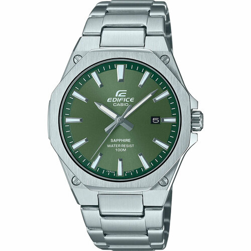 фото Наручные часы casio edifice, зеленый, серебряный