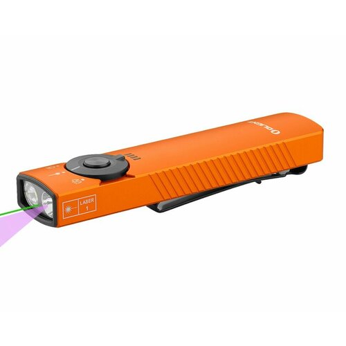 фото Фонарь olight arkfeld pro orange cool white (лцу и уф), li-po 1500 mah, 102 метр, 1300 люмен (комплект)