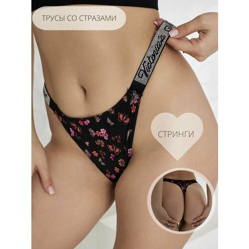фото Трусы victoria's secret, размер xl, черный