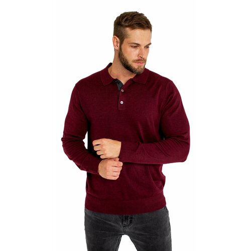 фото Пуловер , размер m, бордовый massimo dia