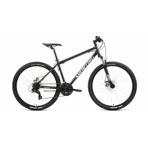 фото Велосипед forward sporting 29 2.0 d (29" 8 ск. рост. 21") 2023, черный/бирюзовый