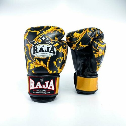 фото Перчатки боксерские raja model 2 gold, 14 oz, золотой, желтый