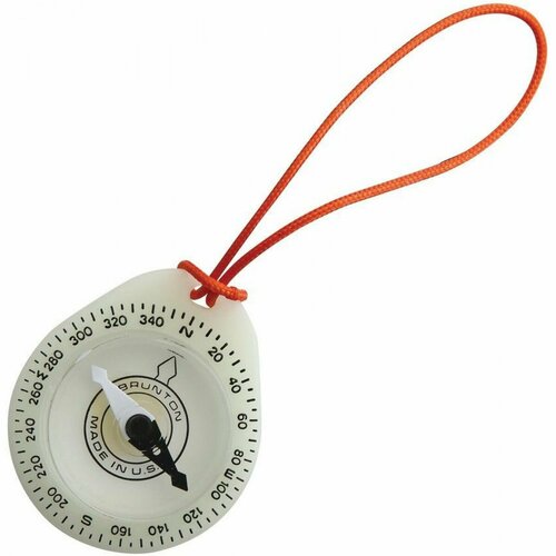 фото Мини компас для путешествий и туризма святящийся в темноте brunton tag-along 9041 glow compass