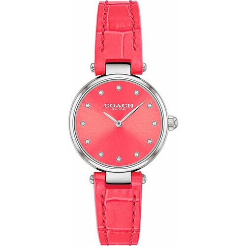фото Наручные часы coach, коралловый, розовый
