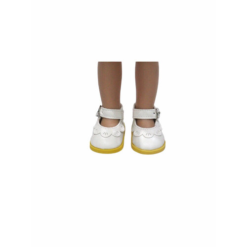 фото Обувь для кукол, туфли 5 см с кружевом для кукол paola reina 32 см, berjuan 35 см, vidal rojas 35 см и др, белые favoridolls
