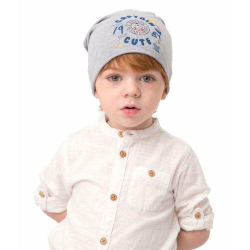 фото Шапка бушон, размер 52, мультиколор