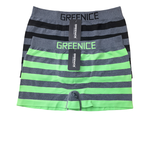 фото Трусы greenice, 2 шт., размер m/l, черный, зеленый