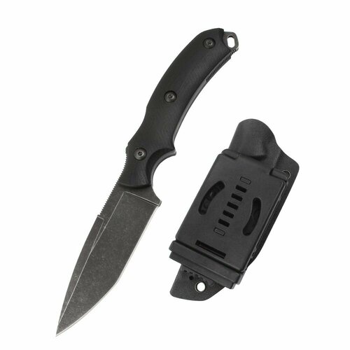 фото Нож тактический "black wolf" d2 черный нет бренда
