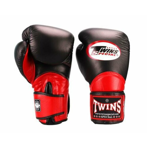фото Боксерские перчатки twins special bgvl-11 black/red, 12 oz, черный, красный