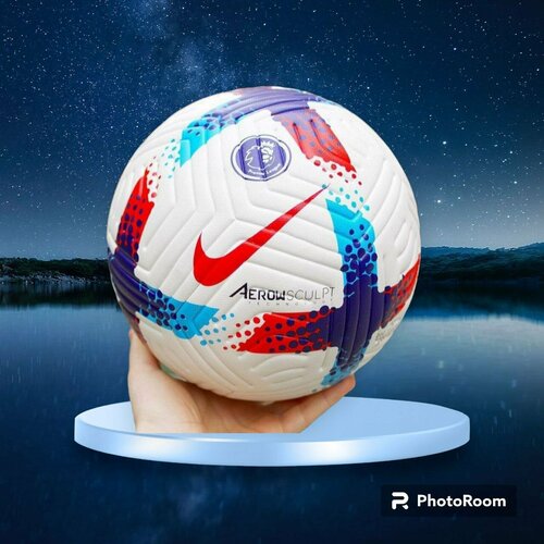 фото Футбольный мяч "премиум класса" 5 размера, белый цвета sports+